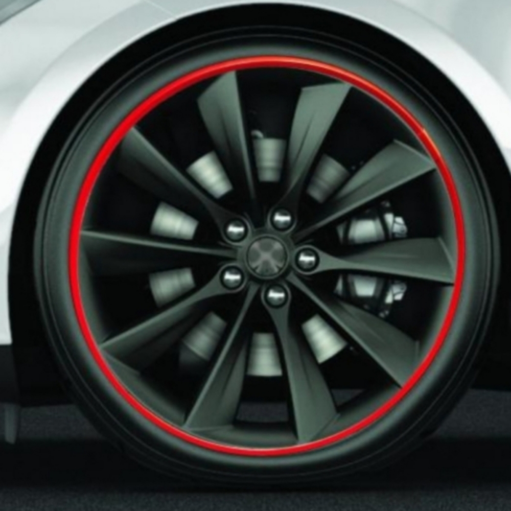 Alloygator wheel protector red rims tesla bmw honda toyota mercedes benz